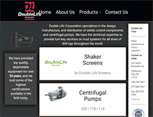 Tablet Screenshot of doublelifecorp.com